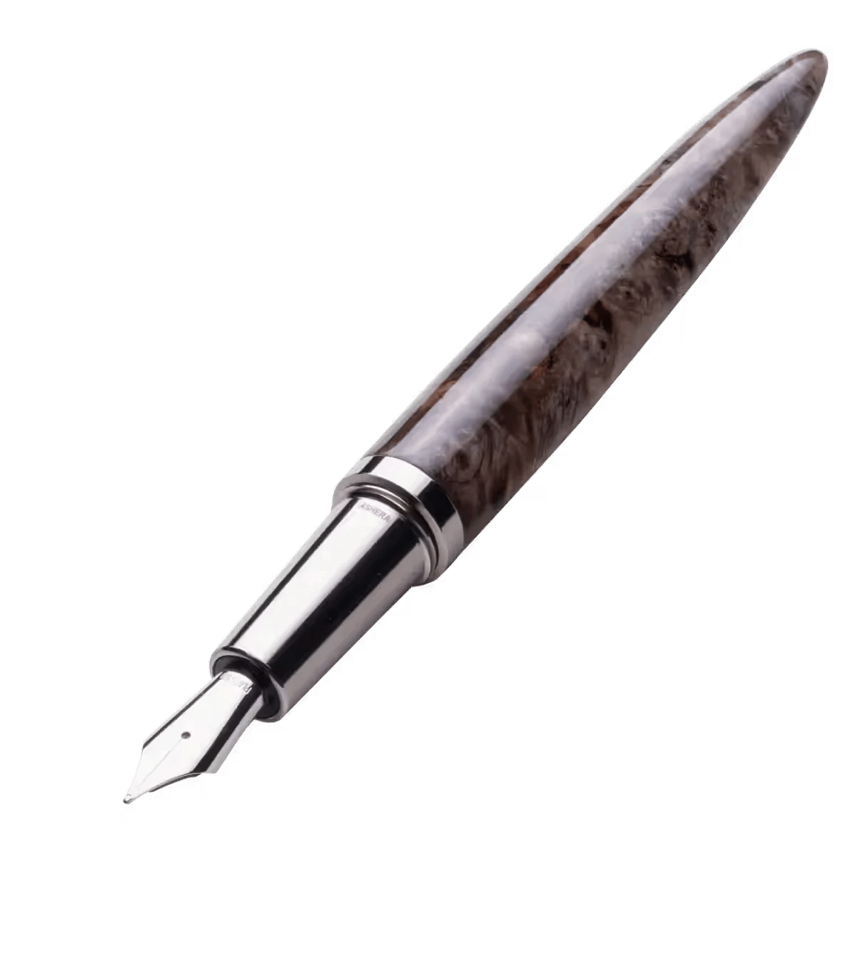 Ashera Dark Buckley Burl Pen image.