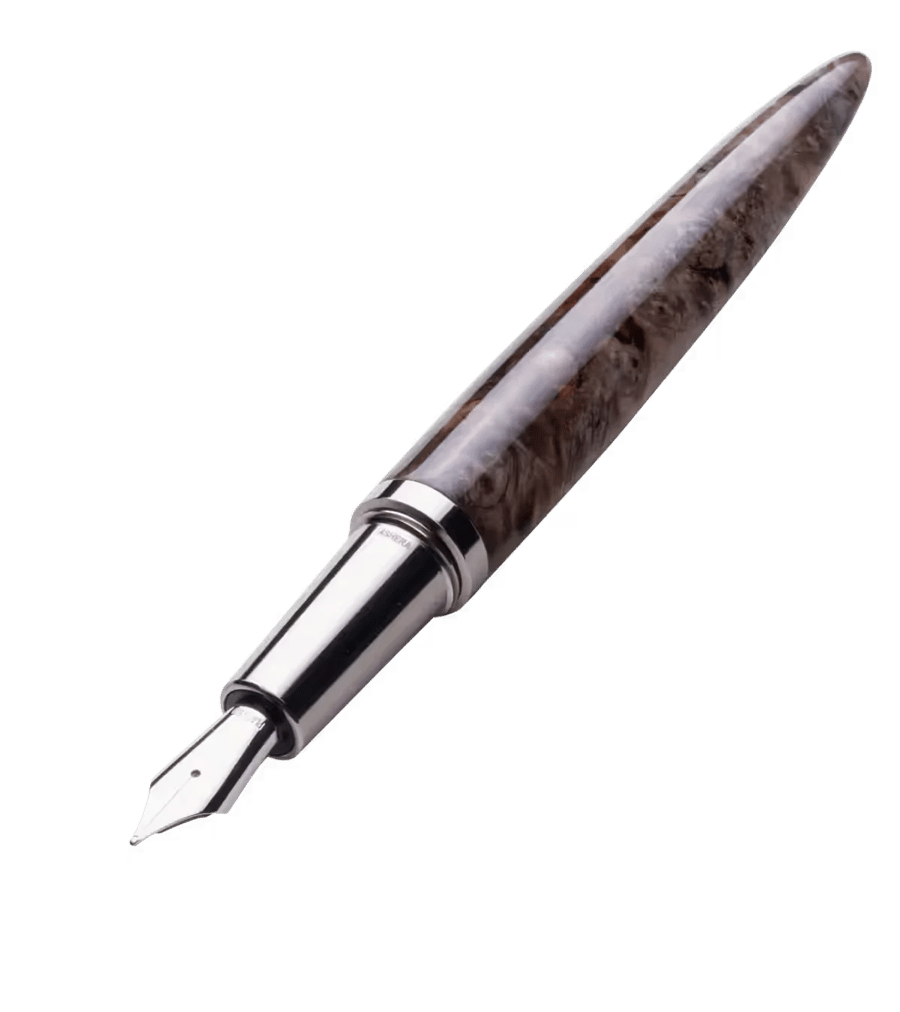 Ashera Dark Buckley Burl Pen image.